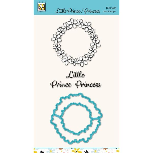 Nellie Snellen - Stempesetl & Stanzschablone"Little Prince/Princess" Dies & Stamp Set