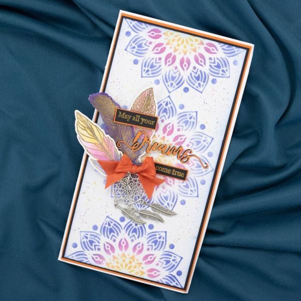 Crafters Companion - Schablone "Bohemian Collection" Stencil