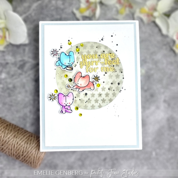 Picket Fence Studios - Stempelset "Purr-fect for Me " Clear stamps