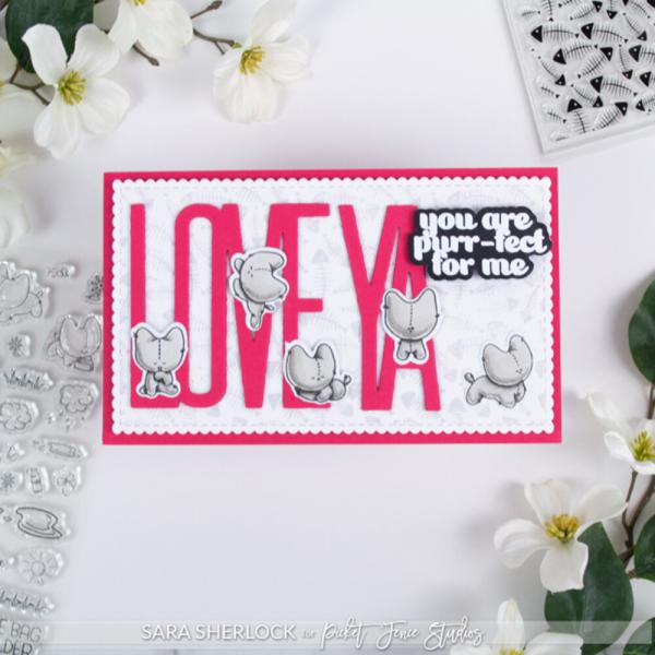 Picket Fence Studios - Stempelset "Purr-fect for Me " Clear stamps