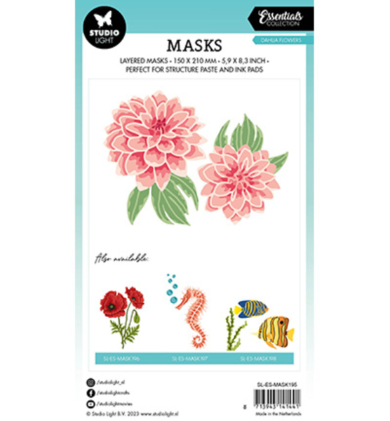 Studio Light - Schablone "Dahlia Flowers" Stencil  