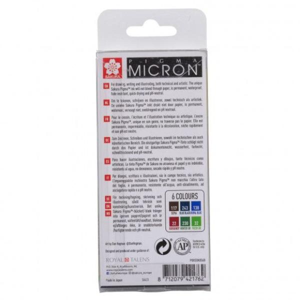 Sakura - Pigma Micron Finliner Set Erdtöne