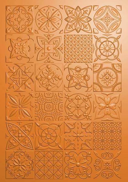 Crafters Companion - Prägefolder "Decorative Tiles" 3D Embossingfolder