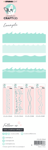 Creative Craft Lab - Studio Light - Stanzschablone "Borderz Waves" Dies