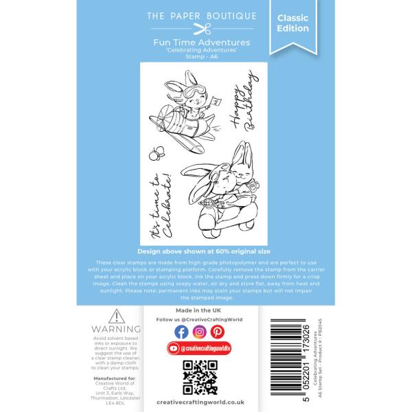 The Paper Boutique - Stempelset "Celebrating Adventures" Clear Stamps