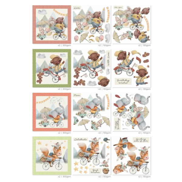 The Paper Boutique - Designpapier "Fun Time Adventures" Decorative Paper 8x8 Inch - 24 Bogen
