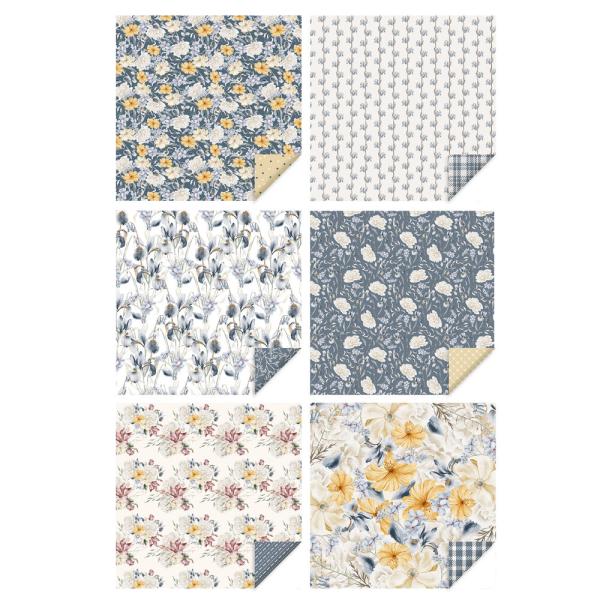The Paper Boutique - Designpapier "Blooms of Elegance" Decorative Paper 8x8 Inch - 24 Bogen