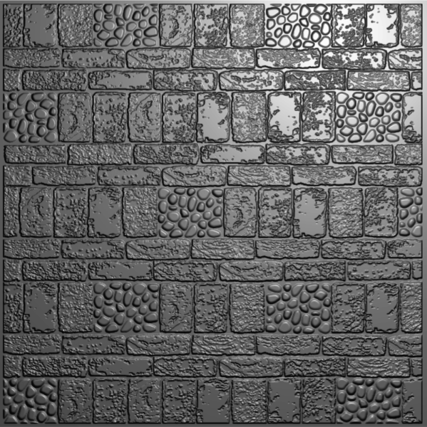 Creative Expressions - 3D Embossingfolder 8x8 "Brick Wall" Prägefolder Design by Sue Wilson