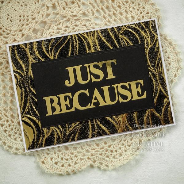 Creative Expressions - 3D Embossingfolder 8x8 Inch "Tidal Sand" Prägefolder Design by Sue Wilson