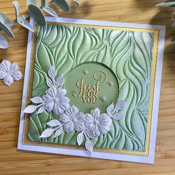 Creative Expressions - 3D Embossingfolder 8x8 Inch "Tidal Sand" Prägefolder Design by Sue Wilson