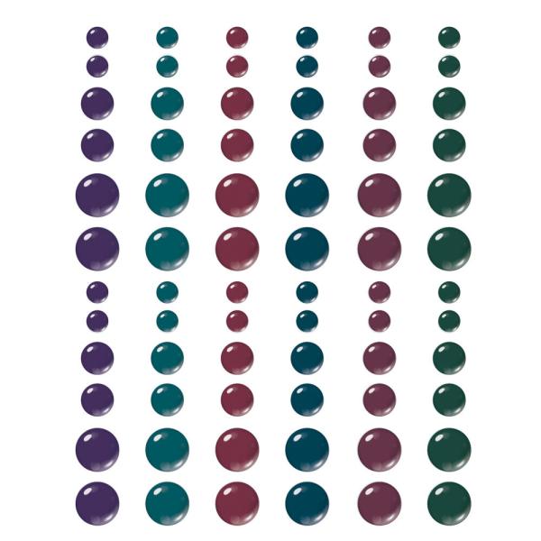 Simple Stories - Enamel Dots "Color Vibe Darks" 72 Stück 
