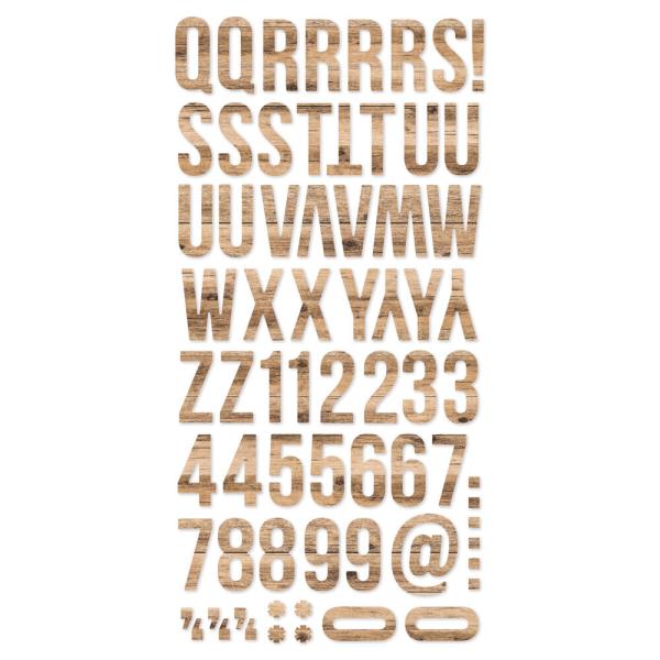 Simple Stories - Aufkleber "Hickory" Foam Alphas Stickers 