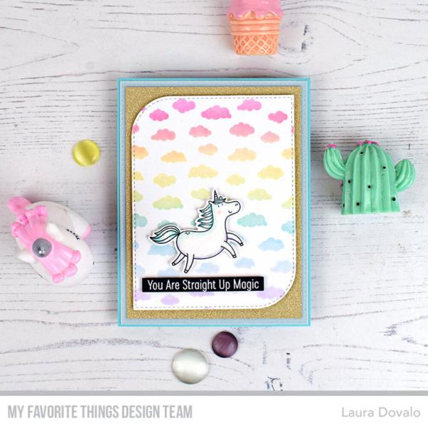 My Favorite Things - Schablone 6x6 Inch "Tiny Clouds" Stencil