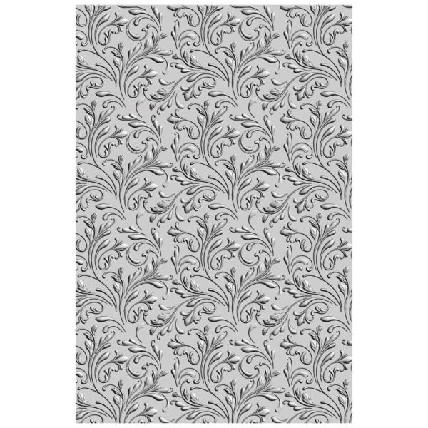 Sizzix - 3D Prägefolder "Floral Scrolls" Embossing Folder