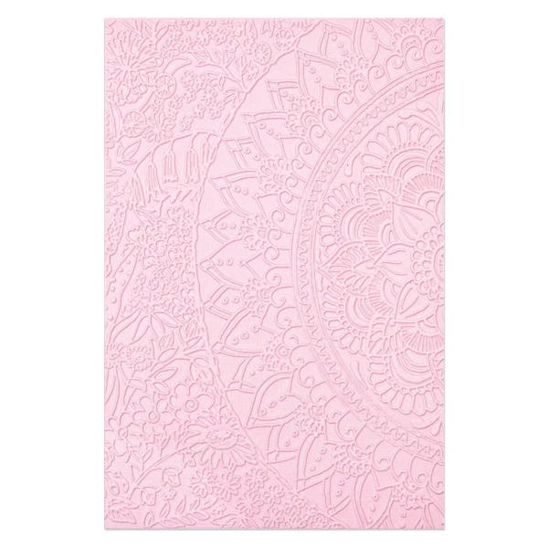 Sizzix - 3D Prägefolder "Half Mandala" Embossing Folder Design by Jessica Schott