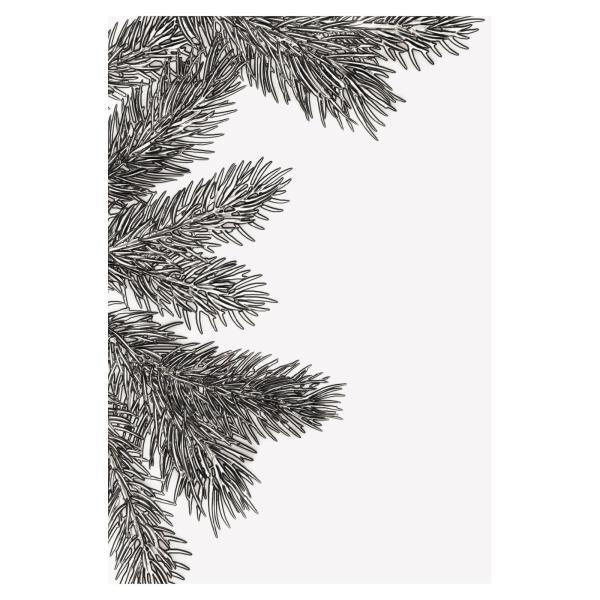 Sizzix - 3D Prägefolder "Pine Branches" Embossing Folder Design by Tim Holtz