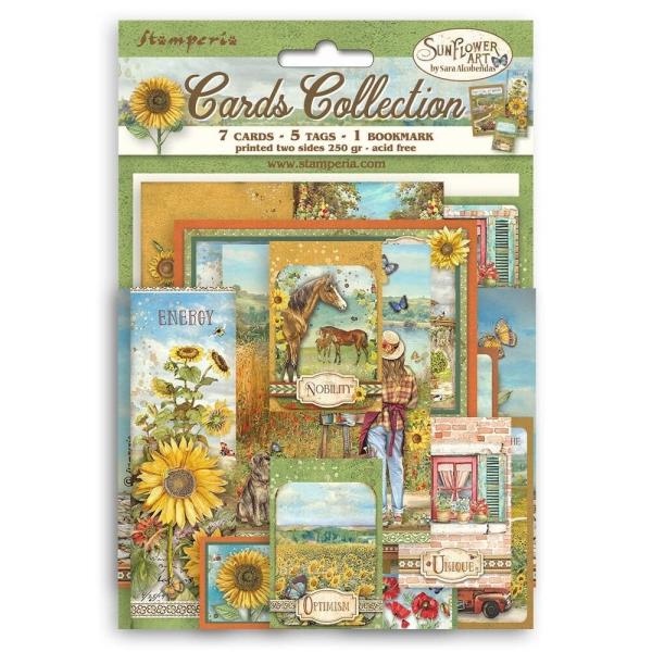Stamperia - Stanzteile "Sunflower Art" Cards Collection