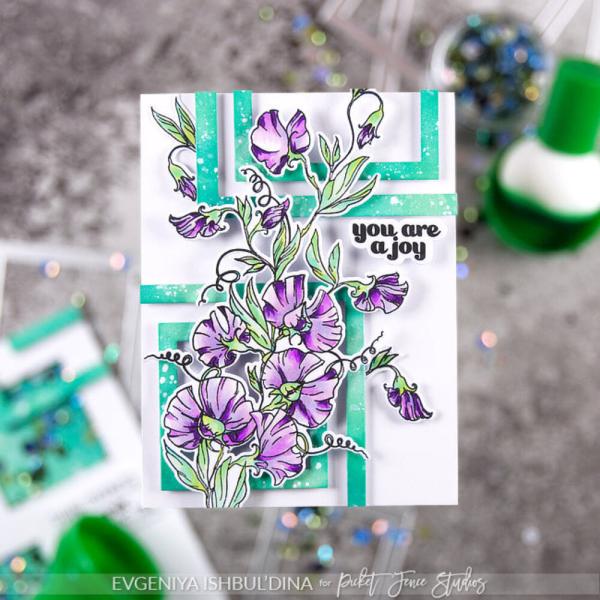 Picket Fence Studios - Stanzschablone "Connected Squares 2.0 Inch Shaker" Dies 4x6 Inch