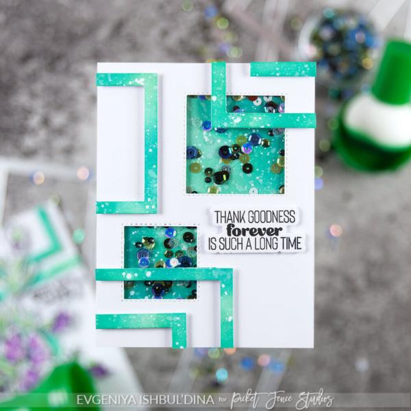 Picket Fence Studios - Stanzschablone "Connected Squares 2.0 Inch Shaker" Dies 4x6 Inch