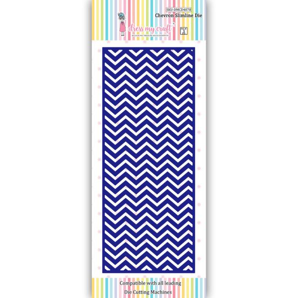 Dress My Craft - Stanzschablone "Chevron" Slimline Dies