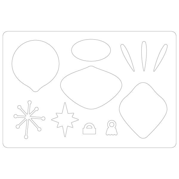 Sizzix - Stanzschablone "Quirky Baubles" Bigz Craft Dies Design by Jennifer Ogborn