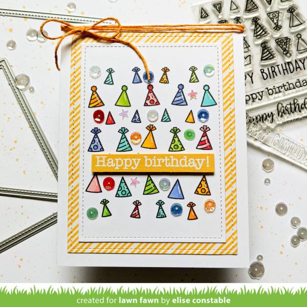 Lawn Fawn - Stempelset "All The Party Hats" Clear Stamps