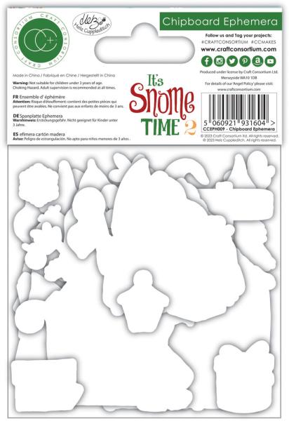 Craft Consortium - Stanzteile "It's Snome Time 2" Chipboard Ephemera