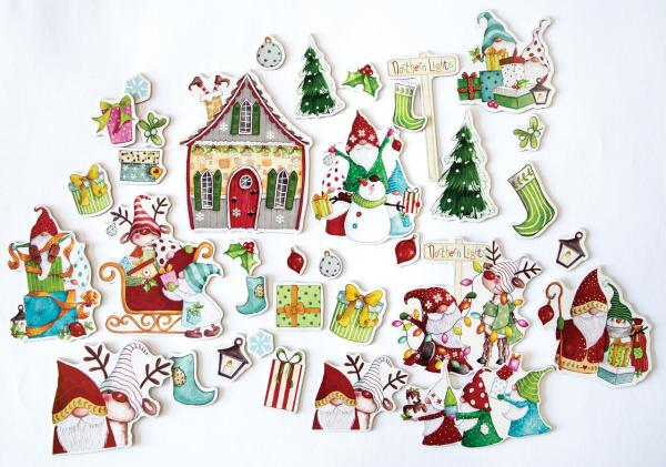 Craft Consortium - Stanzteile "It's Snome Time 2" Chipboard Ephemera