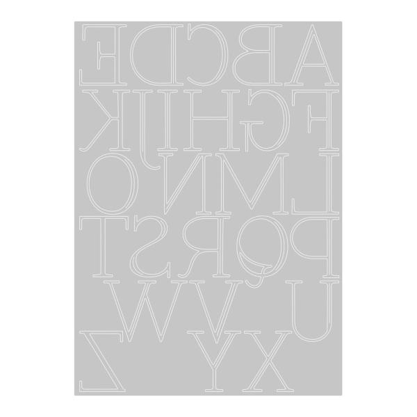 Sizzix - Stanzschablone "Elegant Capitals" Thinlits Craft Dies by Jennifer Ogborn
