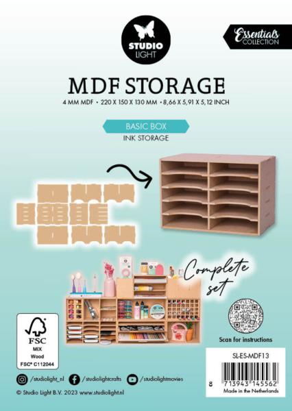 Studio Light - Organizer für Stempelkissen "Basic Box Ink Storage" MDF Storage