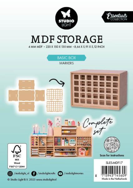 Studio Light - Organizer für Stifte "Box Markers" MDF Storage