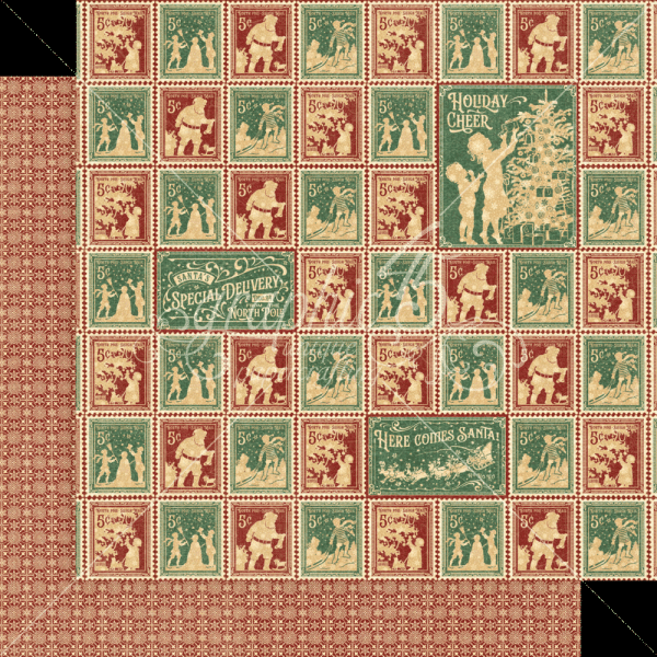 Graphic 45 - Designpapier "Letter to Santa" Collection Pack 12x12 Inch - 16 Bogen