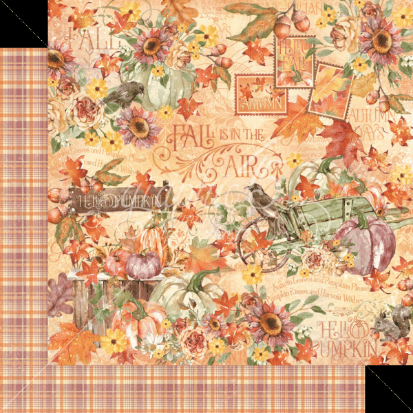 Graphic 45 - Designpapier "Hello Pumpkin" Collection Pack 12x12 Inch - 16 Bogen