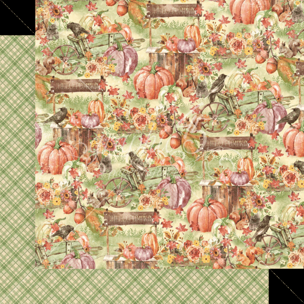 Graphic 45 - Designpapier "Hello Pumpkin" Collection Pack 12x12 Inch - 16 Bogen