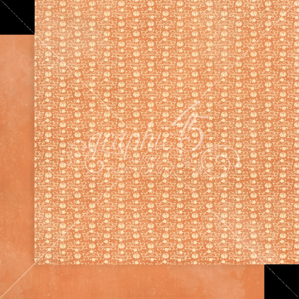 Graphic 45 - Designpapier "Hello Pumpkin" Patterns & Solid Pad 12x12 Inch - 16 Bogen