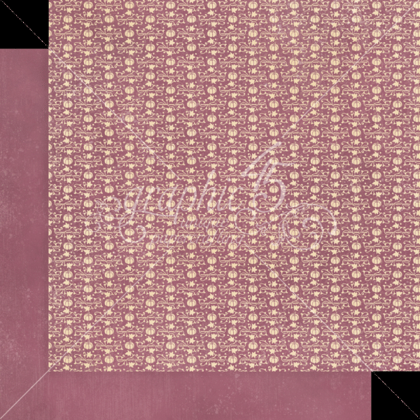 Graphic 45 - Designpapier "Hello Pumpkin" Patterns & Solid Pad 12x12 Inch - 16 Bogen