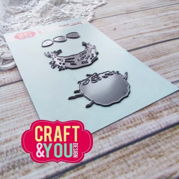 Craft & You Design - Stanzschablone "Nest With Eggs" Dies