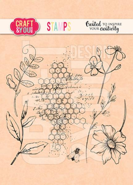 Craft & You Design - Stempelset "Blossom Meadow" Clear Stamps