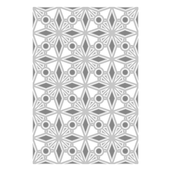 Sizzix - 3D Prägefolder "Geo Crystals" Embossing Folder Design by Olivia Rose