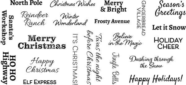 Creative Expressions - Stempelset A6 "Joyful Wishes" Clear Stamps