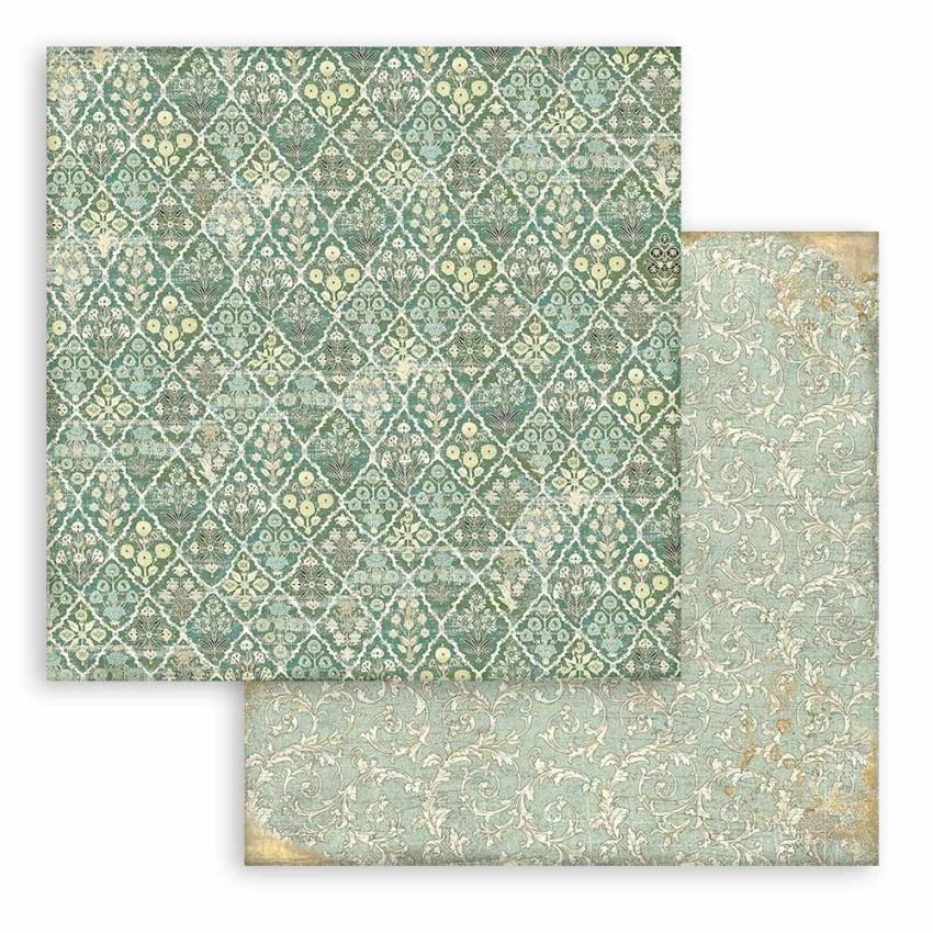 Stamperia - Designpapier "Christmas Greetings" Paper Pack 8x8 Inch - 10 Bogen