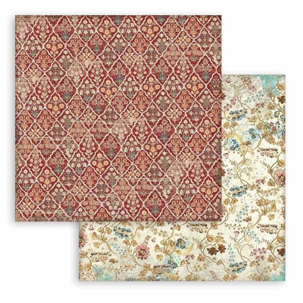 Stamperia - Designpapier "Christmas Greetings" Paper Pack 8x8 Inch - 10 Bogen