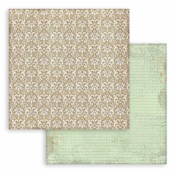 Stamperia - Designpapier "Christmas Greetings" Paper Pack 8x8 Inch - 10 Bogen