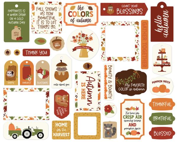 Echo Park - Stanzteile & Anhänger "I Love Fall" Frames & Tags 
