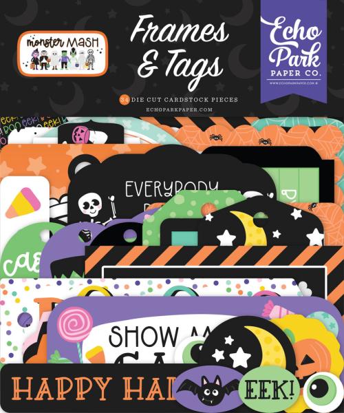 Echo Park - Stanzteile & Anhänger "Monster Mash" Frames & Tags 