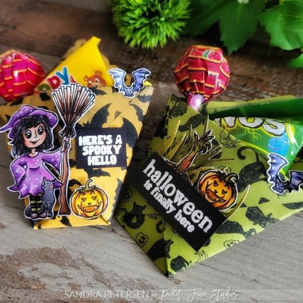 Picket Fence Studios - Schablone "Bat Crazy" Slim Line Stencil 4x10 Inch