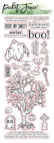 Picket Fence Studios - Stempelset "Ghosts of Halloweens Past " Clear stamps
