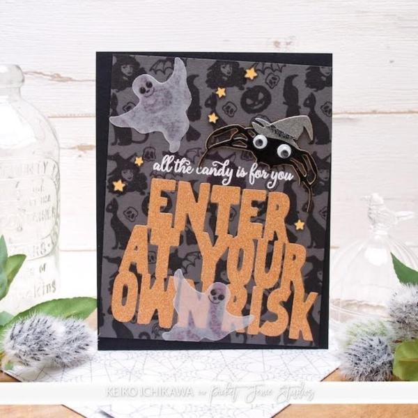 Picket Fence Studios - Stempelset "Ghosts of Halloweens Past " Clear stamps