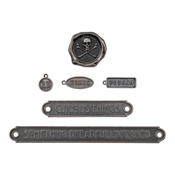 Tim Holtz - Idea Ology - Metalletiketten "Word Plaques + Tags"