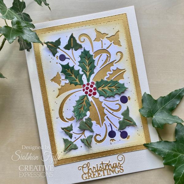 Creative Expressions - Stanzschablone "Holly Berries" Craft Dies Design by Cathie Shuttleworth